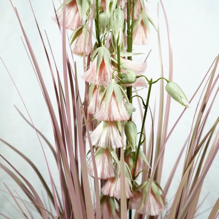 4ft Wholesale Faux Reed Grass Artificial Pink Potted Plants For Office Hotel Decor